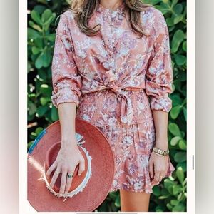 Perry Walker Collective top and skirt set sz M